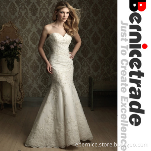 2014 New Sweetheart Mermaid Lace Wedding Bridal Gown